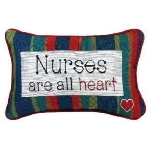 Manual Woodworkers & Weavers Nurses Are All Heart Pillow, 12 1/2 by 8 