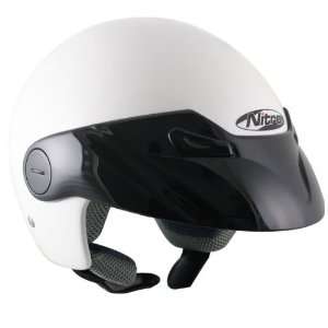  Nitro X518 White Open Face Motorcycle Helmet: Automotive