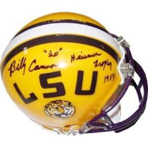 Billy Cannon signed LSU Tigers Replica Mini Helmet Heisman 