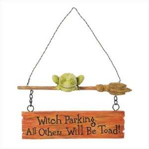  Halloween Witch Parking Sign #37199 