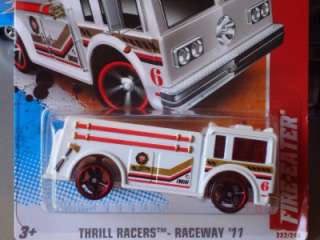   Thrill Racers Raceway Series Fire Eater Fire Truck White #222  