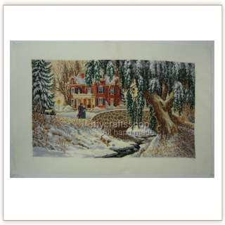Winter Lace   PREORDER COMPLETED CROSS STITCH  