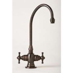   Faucet with Cross Handle Finish Almond Powder Coat