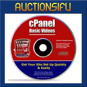 HOW TO CPANEL HOST WEB HOSTING DEMO VIDEO TUTORIALS CD  