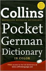 Collins Pocket German Dictionary, (0062007416), HarperCollins 