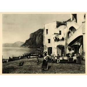  1927 Marina Grade Building Italian People Capri Italy 