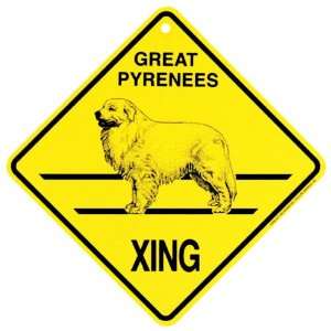  Great Pyrenees Xing caution Crossing Sign dog Gift: Pet 