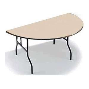   Folding Products HR48NLW Half of 48 Round ABS Plastic Folding Table