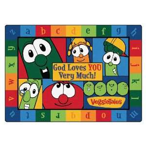  Carpets for Kids 77115 God Loves You Very Much VeggieTales 