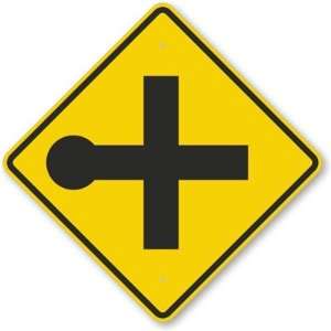  Road Intersection Symbol Aluminum Sign, 24 x 24 Office 