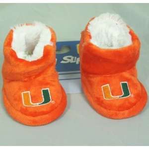    Miami Hurricanes NCAA Baby High Boot Slippers: Sports & Outdoors