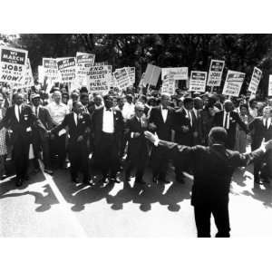 Martin Luther King, Jr and Whitney Young March on Washington for Jobs 
