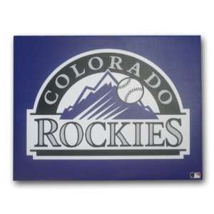  MLB Colorado Rockies Artissimo Logo 22 x 28 Canvas: Sports 