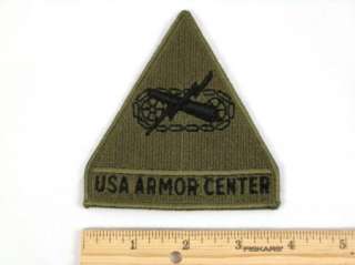 US Army ACU Uniform USA Armor Center Patch Vietnam Era 3 3/4  