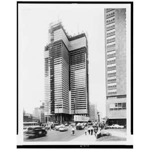  building in Montreal under construction,July 12,1961