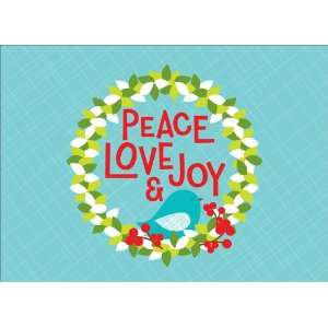  Peace Love Joy Wreath   100 Cards: Everything Else