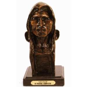  The Savage American Handmade Bronze Sculpture Statue By 