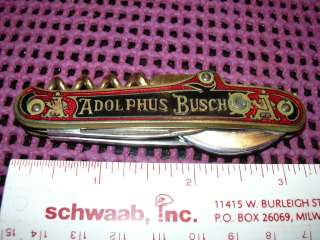 Antique Adolphus Busch Pocket Knife A. Kastor New York Stanhope 
