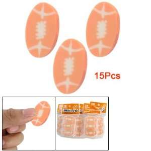   Amico 5 Boxes Orange White Rugby Style Rubber Erasers