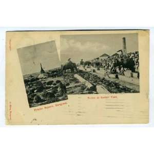  Fytche Square Lumber Yard Postcard Rangoon Burma 1901 