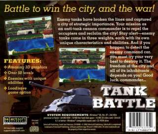 Brand New PC War Video Game TANK BATTLE  
