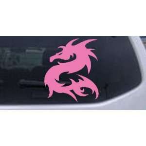  6in X 7in Pink    Tribal Dragon Car Window Wall Laptop 