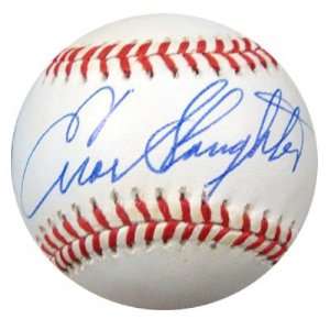 Enos Slaughter Signed Baseball   NL PSA DNA #J12273   Autographed 