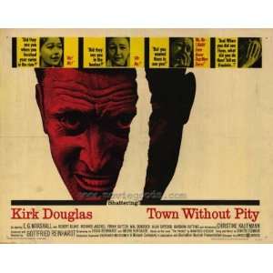 Town Without Pity Poster Half Sheet 22x28 Kirk Douglas E.G 