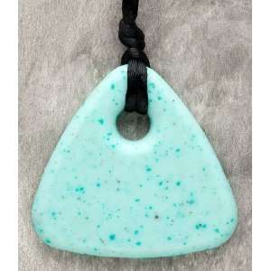  Smart Mom Teething Bling Triangle Shape Necklace Jade 