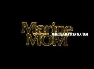 Marine Corps Mom (script) Military Lapel Pin / Hat Pin  