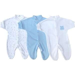 Premature Early Baby Clothes Pack of 3 Sleepsuits / Babygros 1.5lb,3 