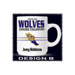   Cross Country Track Mug for Coach or Player Gift