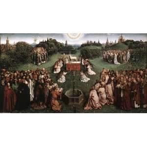  Hand Made Oil Reproduction   Jan van Eyck   24 x 14 inches 