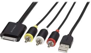 Dynex 6 Composite A/V Cable w/ USB for Apple iPod iPhone and iPad DX 