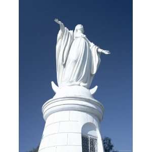 Statue of Virgin Mary, San Cristobal Hill, Santiago De Chile, Chile 