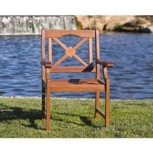  Eden Outdoor Living Windmere Keruing Wood Armchair