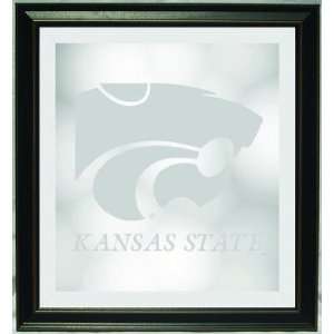  Kansas State Wilcats Framed Wall Mirror