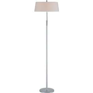  Lite Source Fitzroy White and Chrome Floor Lamp