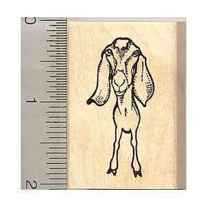  Nubian Goat Rubber Stamp   Wood Mounted Arts, Crafts 