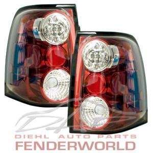  FORD EXPEDITION 03 06 LED CHROME RED EURO TAIL LIGHTS Automotive