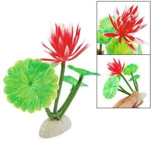  Como Red Floral Green Leaves Underwater Plants Ornament 