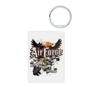  Aluminum Photo Keychain Air Force US Grunge Any Time Any 