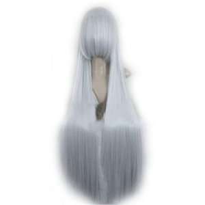 anime Vampire Knight Shizuka Hiou Cosplay PARTY WIG grey Straight Wigs 