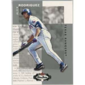  Alex Rodriguez Texas Rangers 2002 Fleer Box Score Baseball 