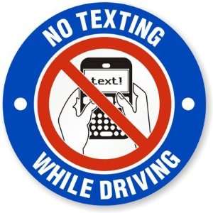  No Texting, While Driving (with Graphic) Laminated Vinyl 