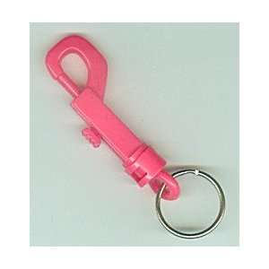  Key Chain, Plastic Snap Bag 25 Neon Pink 