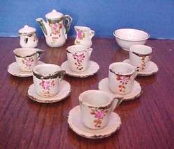 ANTIQUE CHINA DOLL DISHES  EARLY 1900s  