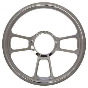    14 Chrome Billet Aluminum Steering Wheel   9 Hole: Automotive