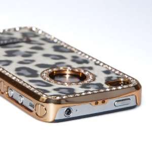  White Luxury Bling Rhinestone Leopard Hard Case Cover for 