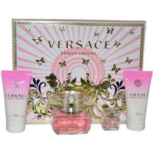  Versace Bright Crystal By Versace for Women Gift Set, 4 